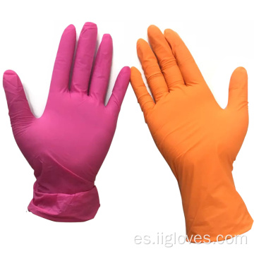 9 Guantes de nitrilo de 12 pulgadas limpiando guantes de belleza de maquillaje